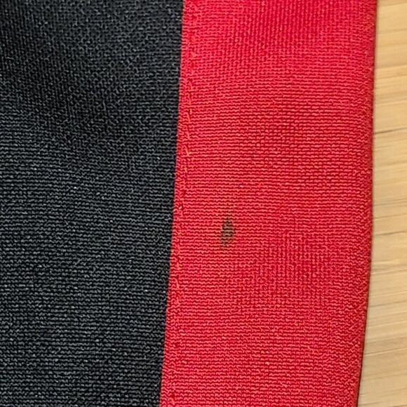 LIFTED ANCHORS Black Red Streetwear Track Pants Zipper Ankles Polyester Men's XS - Picture 9 of 9